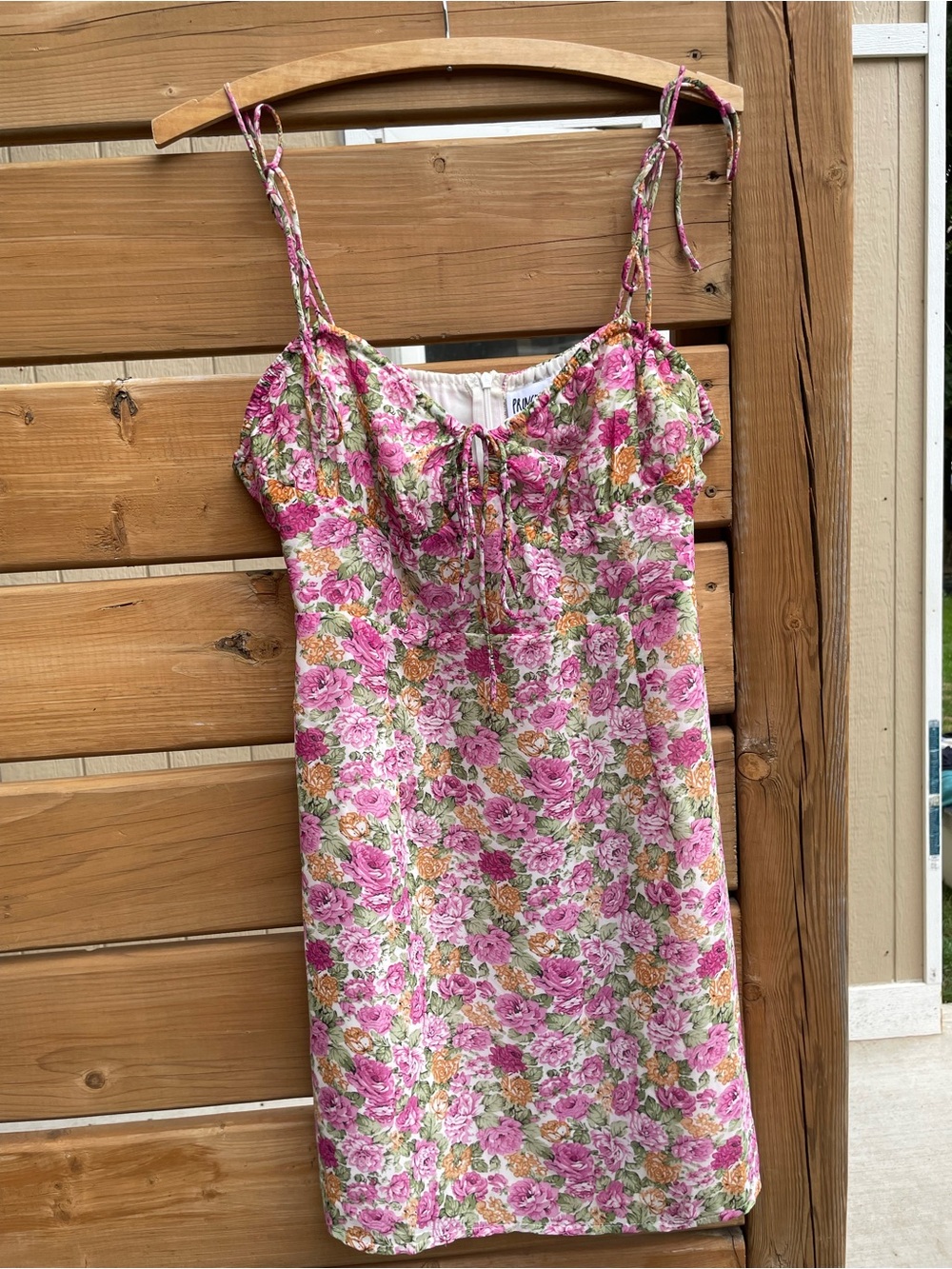 Princess Polly Emilee Mini Dress - Pink Floral (Size US 10)
